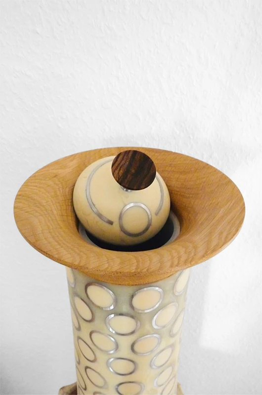 Eichen-Epoxy-Vase
